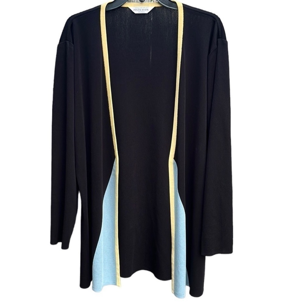 EUC Misook Open Fromt Tunic Duster Top Size 1X